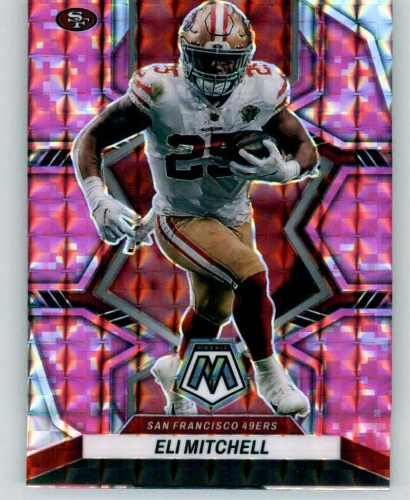 2022 Panini Mosaic Mosaic Camo Pink #176 Eli Mitchell San Francisco 49ers NFL Football Trading Card