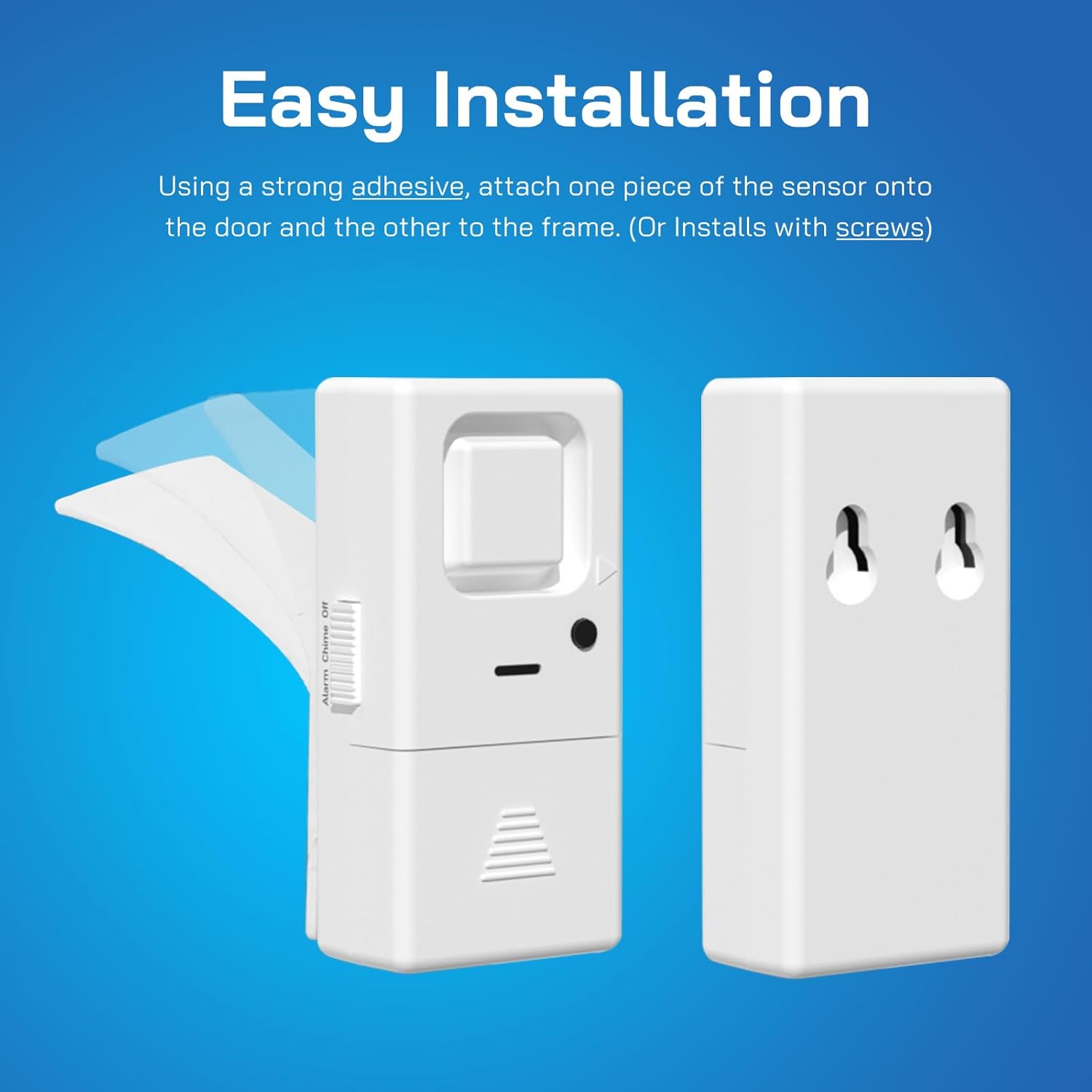 Alarma de puerta y ventana, paquete de 6 unidades, sensor de alarma de puerta de volumen ajustable, alarma inalámbrica para seguridad de los niños,