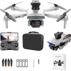 Drone RC Quadcopter con 4k HD Fpv Cámara Tres Lente Wifi Control Remoto Aéreo Drone Multirotors Start Speed Circle Fly Altitude Hold Modo sin cabeza Drone RC Quadcopter con 4k HD Fpv Cámara Tres Lente Wifi Control Remoto Aéreo Drone Multirotors Start Speed Circle Fly Altitude Hold Modo sin cabeza