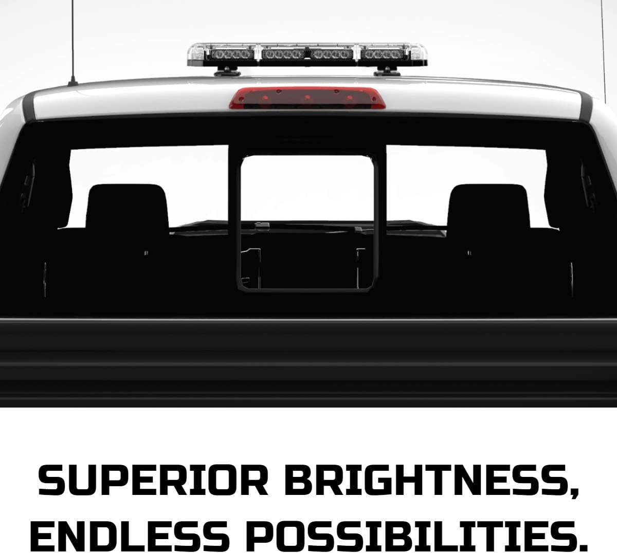 Minibarra de luz de emergencia LED, luces estroboscópicas y magnéticas, luz de advertencia de montaje en el techo para vehículos de emergencia de