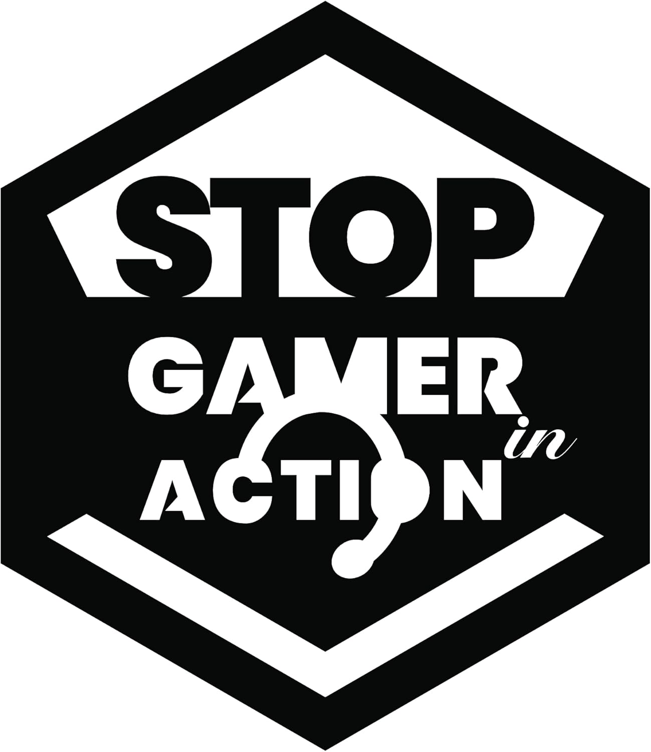 Gamer in Action Wall Vinyl Decals – Gamer Vinyl Wall Sticker for Kids Rooms – Personalized Video Game Decor for Boys’ Room – Creative Gamer Vinyl