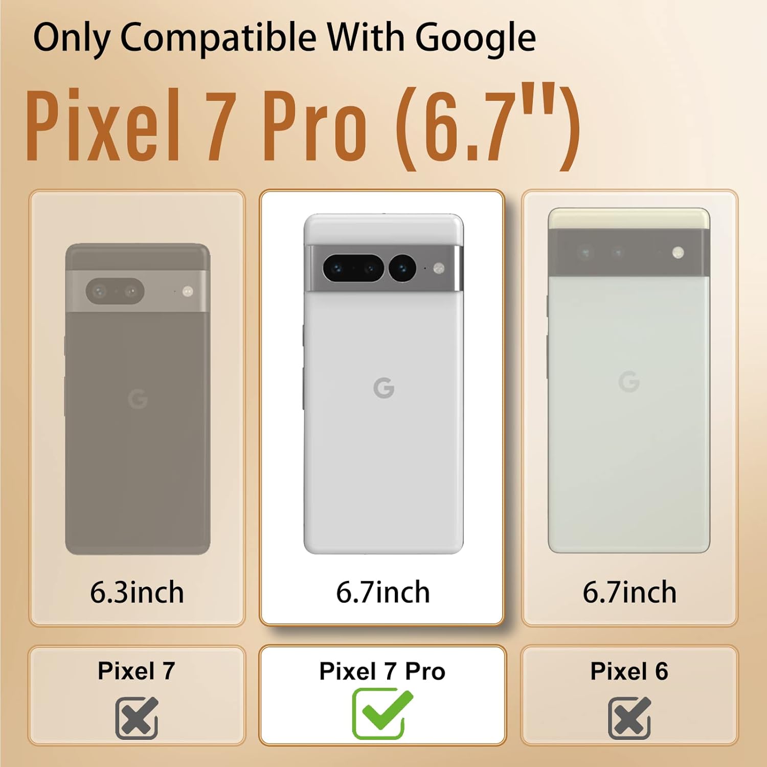 Buleens Funda para Pixel 7 Pro con soporte de espejo de botella de perfume de metal, bonitas fundas de corazón femenino para Google Pixel 7 Pro,
