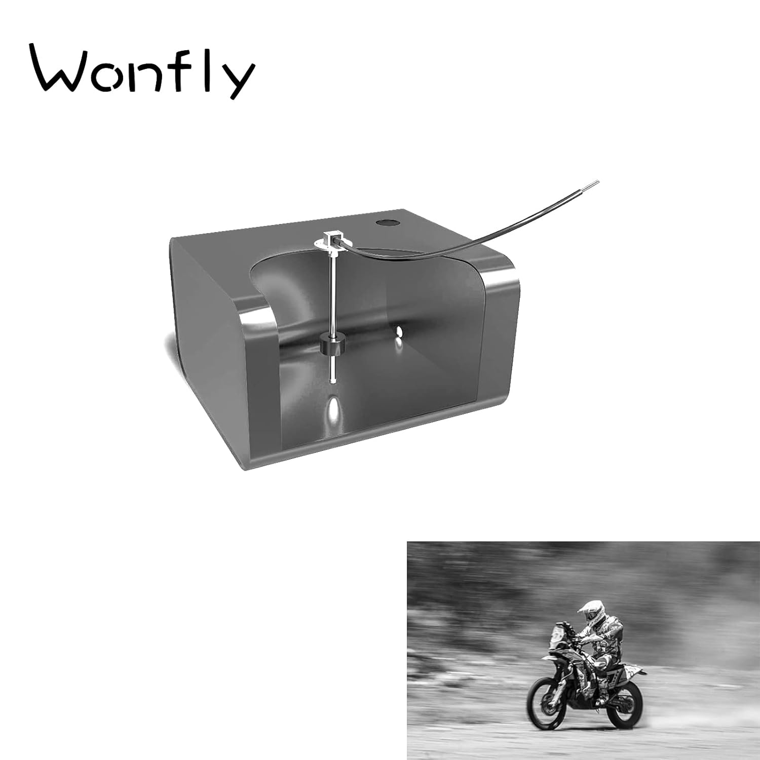 Wonfly Unidad emisora de combustible inoxidable, 240  33 ohmios, 11 pulgadas (11.0 in), unidad de envío de tanque de combustible para barco marino,
