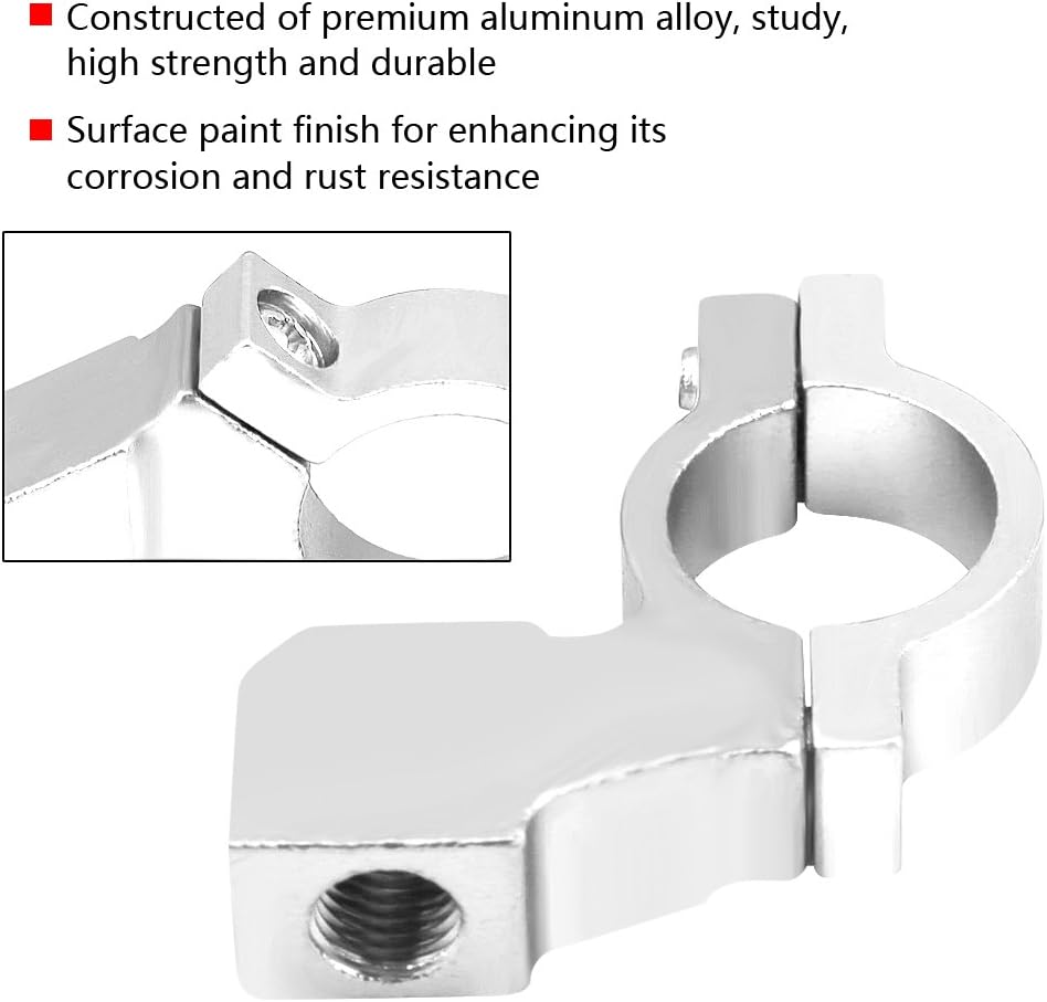 aqxreight – Soporte de espejo para manillar, soporte de espejo retrovisor de motocicleta de 0.394 in, soporte para adaptador de espejo de montaje en