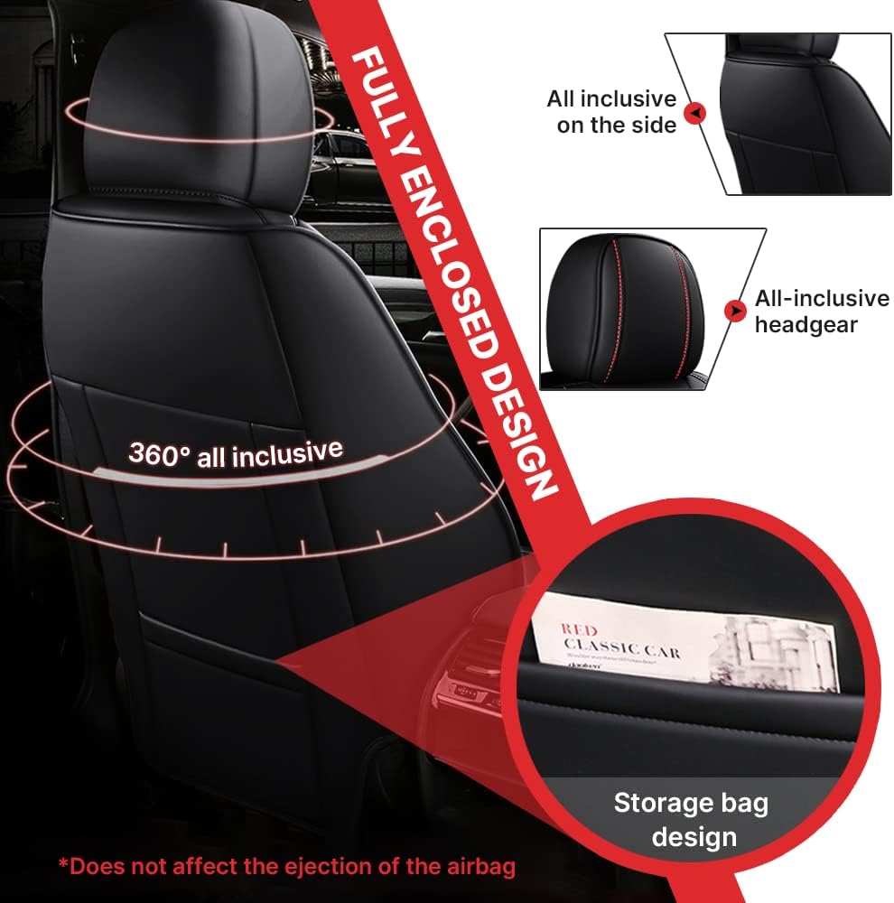Funda de asiento de automóvil para Chevrolet Camaro 2000-2023, funda de asiento de cuero estándar para automóviles, funda de asiento con proceso