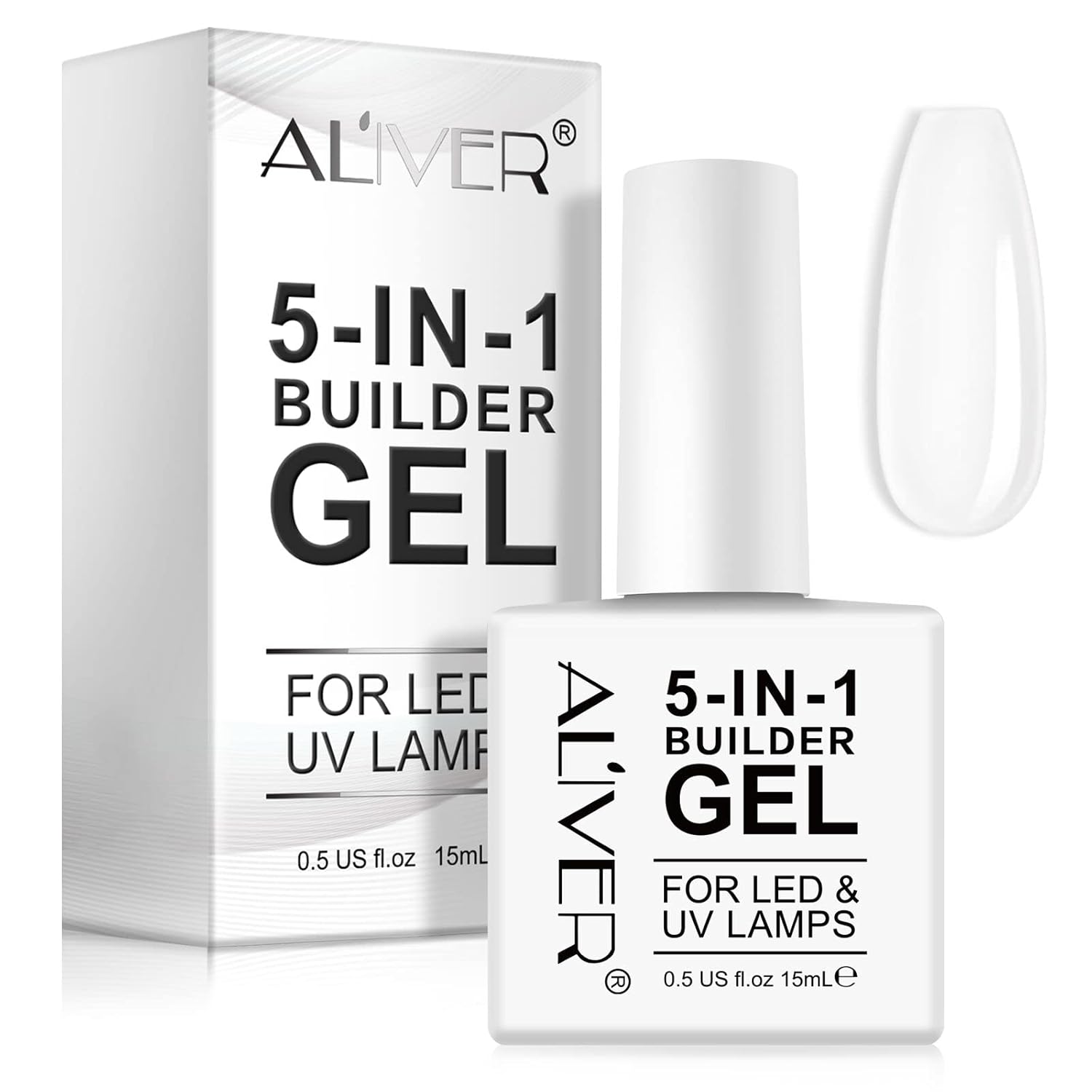Gel constructor 5 en 1, gel fortalecedor de base, gel constructor de geles de uñas, gel de esmalte de uñas UVLED para extensión de uñas, gel
