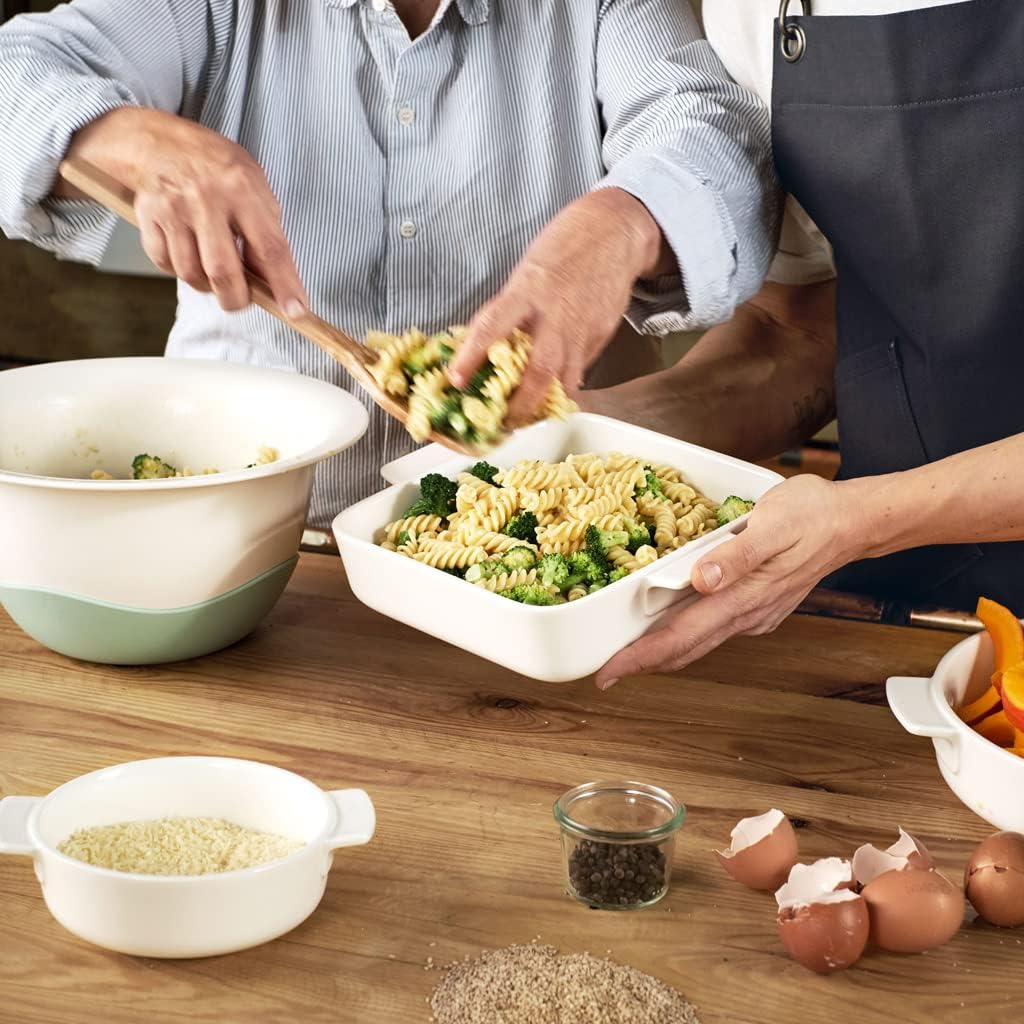 Villeroy & Boch Clever Cooking – Plato cuadrado para hornear, 8.25 x 8.25 pulgadas, color blanco