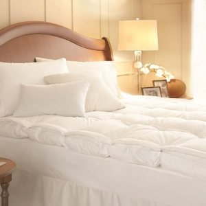 WESTEX Cama de plumas de lujo de 4 pulgadas de grosor, tamaño Queen WESTEX Cama de plumas de lujo de 4 pulgadas de grosor, tamaño Queen