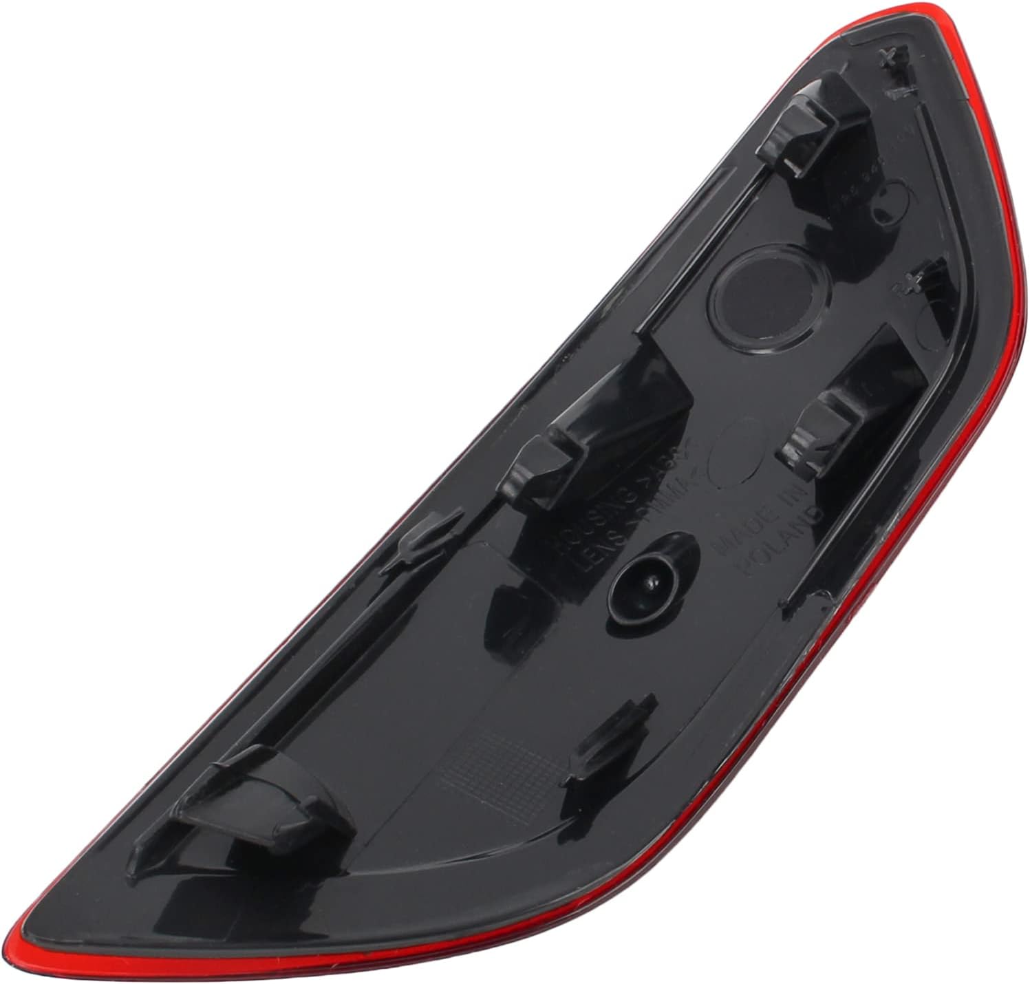 AUTOKAY Reflector De Moldura De Parachoques Trasero Derecho Se Ajuste Para Porsche Cayenne 2011-2014# 95863110600 – Rojo