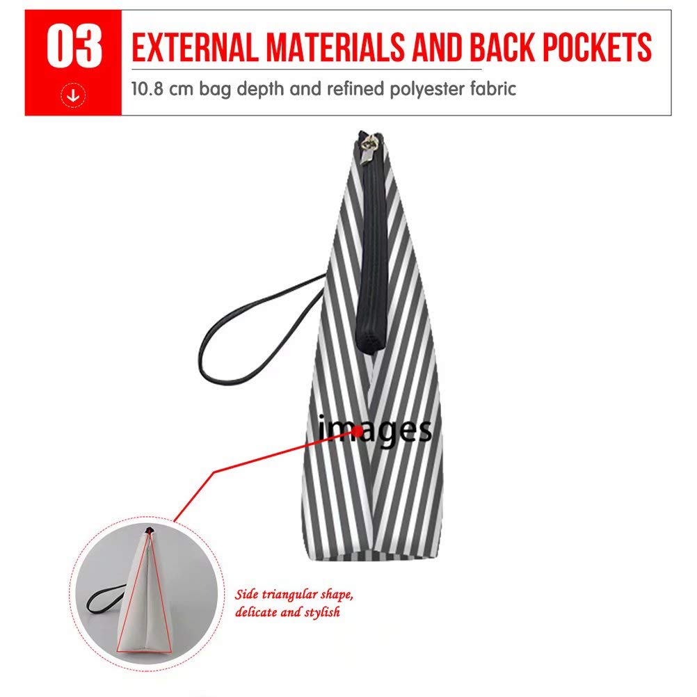 FOR U DESIGNS Bolsas de cosméticos para mujer, bolsa de lápiz grande, enfermera médica, soporte para bolígrafo escolar, bolsa de maquillaje para