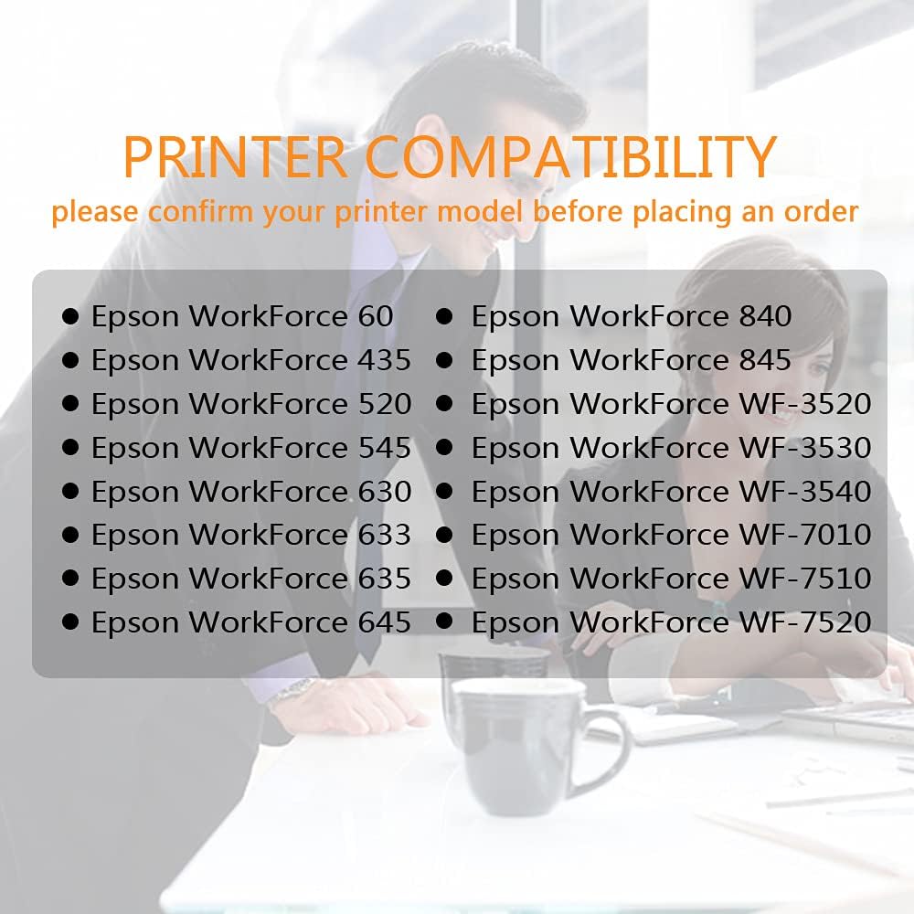 Run Star Paquete de 2 cartuchos de tinta 127 magenta remanufacturados de repuesto para Epson 127 T127 uso para Epson Workforce 60 530 625 545 645
