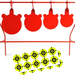 Atflbox BB Gun Target 4 tamaños diferentes gongs de metal pesado spinning pellet airsoft tiro objetivo para exteriores y patio trasero, clasificado Atflbox BB Gun Target 4 tamaños diferentes gongs de metal pesado spinning pellet airsoft tiro objetivo para exteriores y patio trasero, clasificado