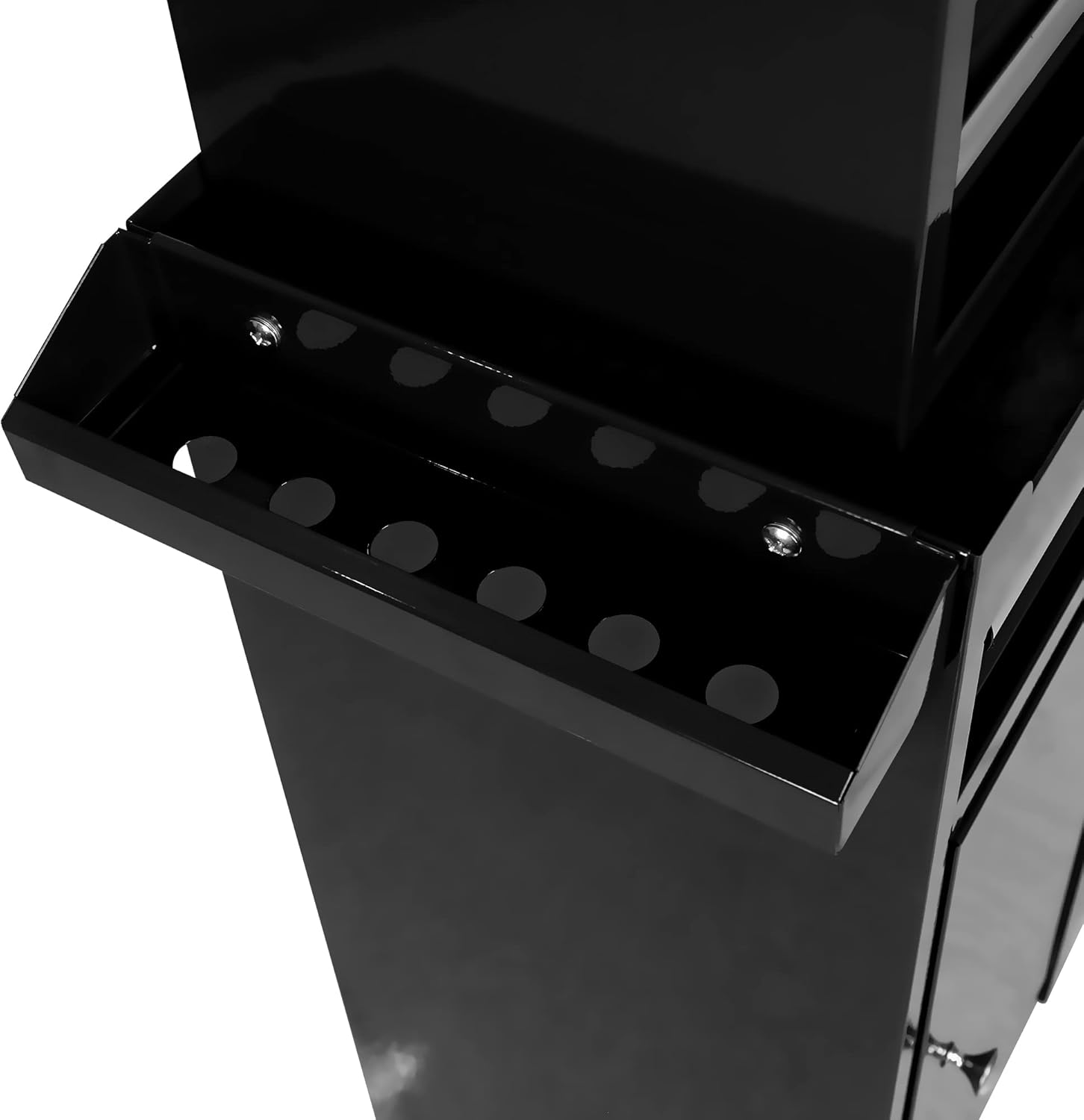 Armario desmontable con 5 cajones con gabinete inferior y un estante ajustable, caja de herramientas de metal para almacén, garaje, taller de