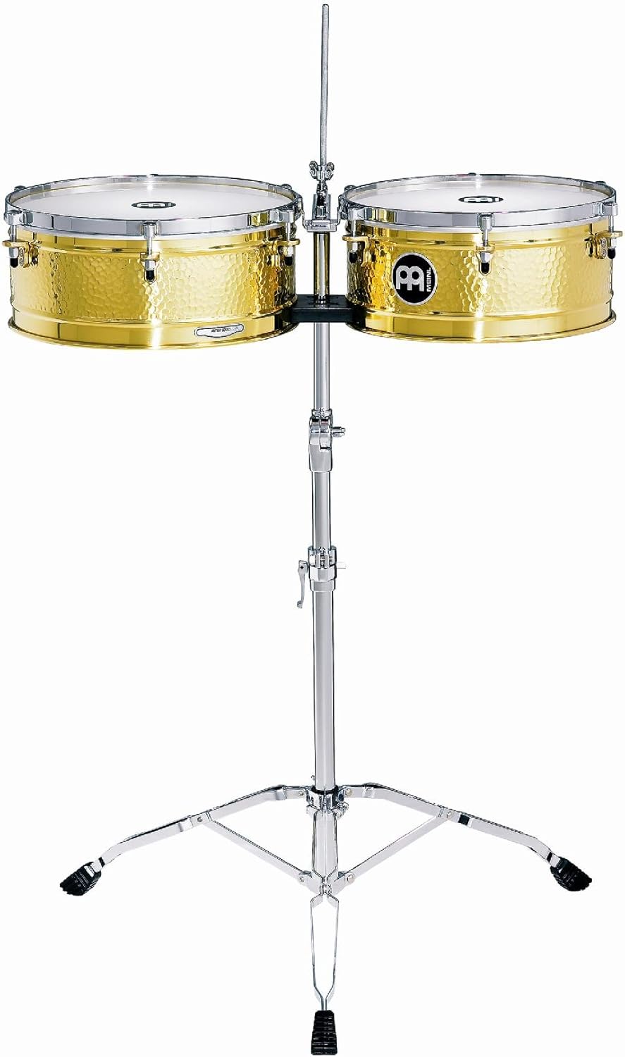 Meinl Percussion LC1BRASS Artist Series Luis Conte Signature – Timbales de latón macizo, 14 pulgadas y 15 pulgadas
