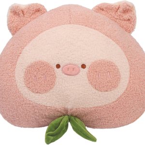 ARELUX Almohada de peluche de anime de cerdo suave de 16 pulgadas, lindo peluche de cerdito de durazno, peluche kawaii, decoración de habitación, ARELUX Almohada de peluche de anime de cerdo suave de 16 pulgadas, lindo peluche de cerdito de durazno, peluche kawaii, decoración de habitación,