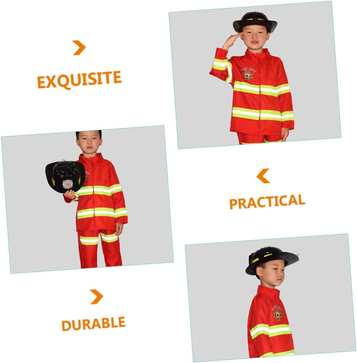 Toyvian Casco de bombero, casco de seguridad para niños, camión de bomberos, 2 unidades, sombrero de bombero, sombrero de bombero, disfraz de casco