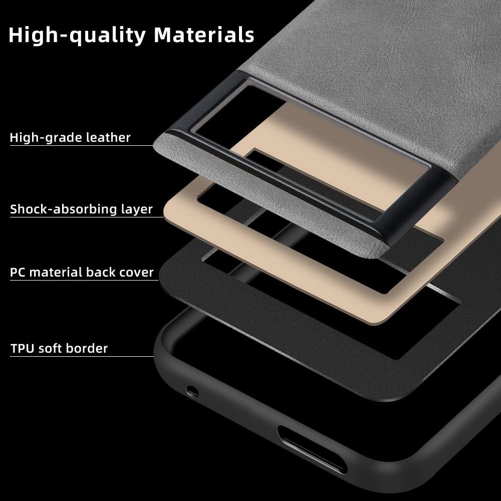 X-level Funda para Google Pixel 7 Pro 5G, piel sintética de alta calidad, elegante, suave, TPU a prueba de golpes, funda protectora para Google