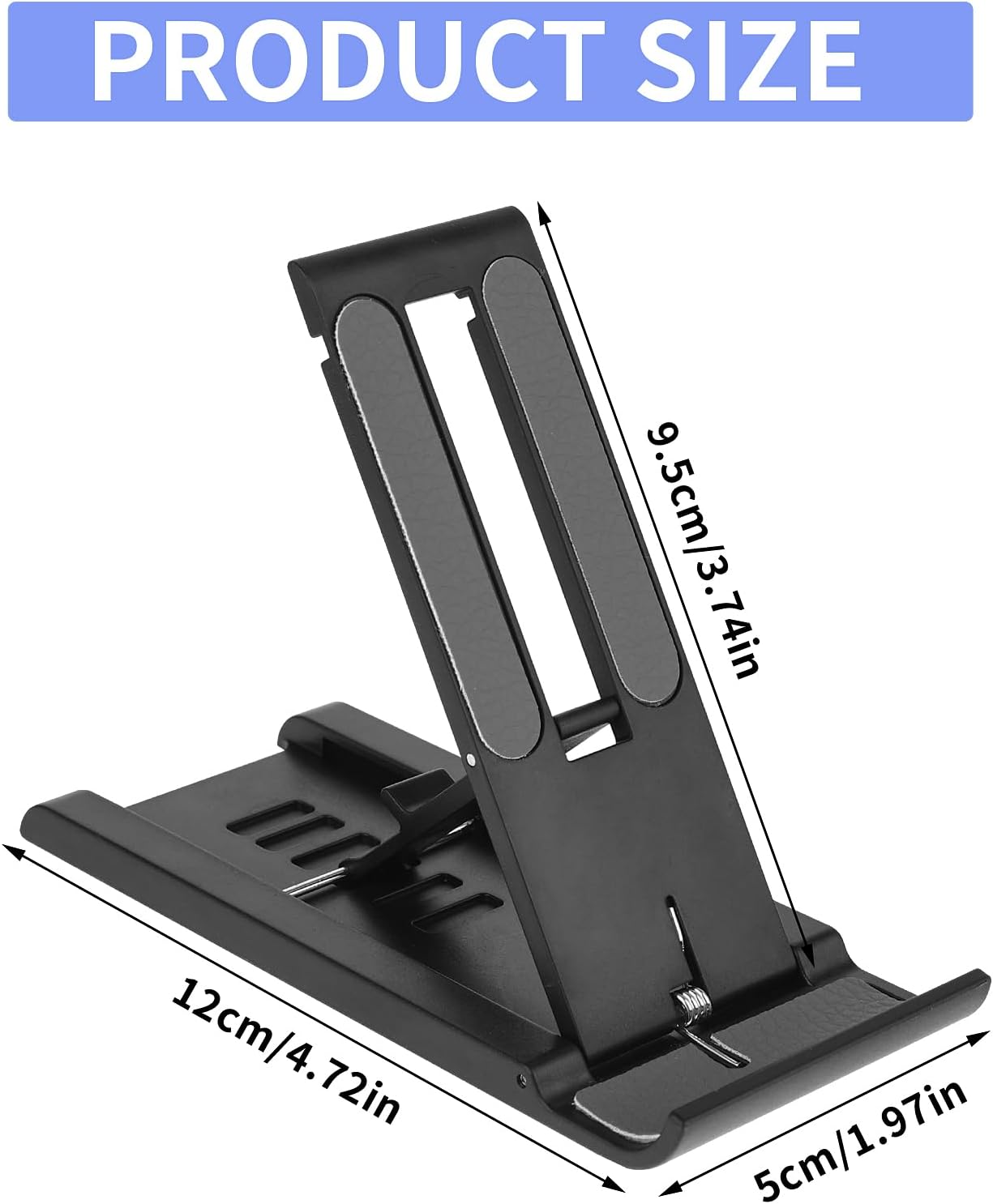 Soporte para teléfono celular, soporte plegable para teléfono celular de 6 velocidades, mini soporte portátil para tableta, soporte de teléfono