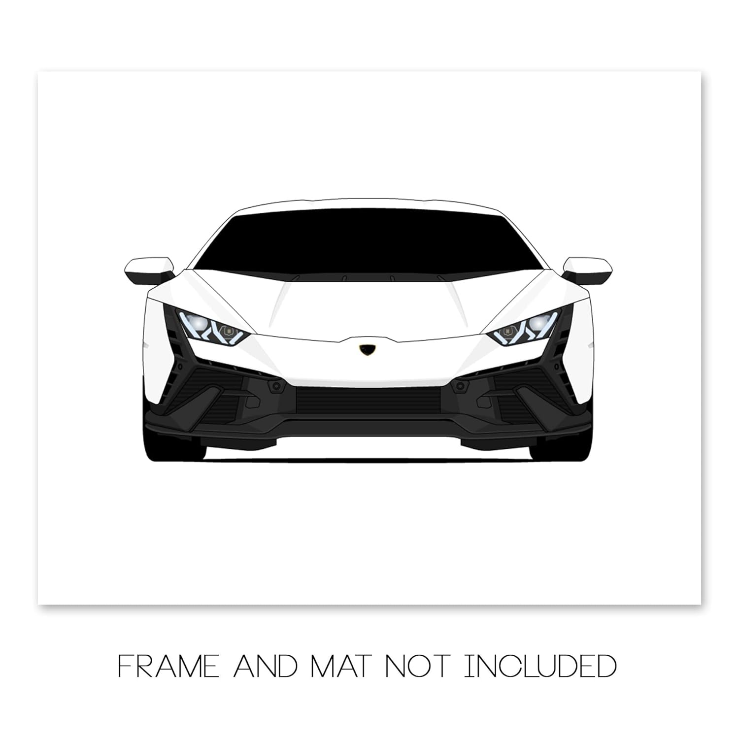 CUSTOMIZABLE COLOR Lamborghini Huracan Tecnica (2022-Present) Inspired Poster Print Wall Art Decor Handmade (Unframed)