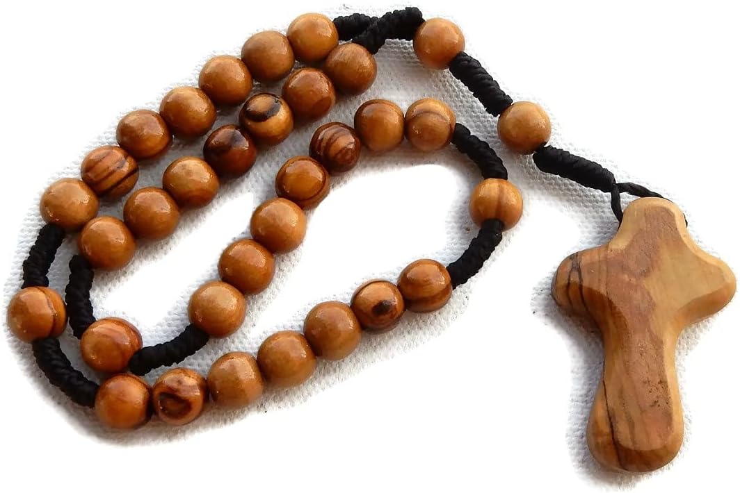 Rosario de cuerda anglicana con cruz de comodidad, producto genuino de alta calidad HJW – Cuentas de oración cristianas diseñadas exclusivamente