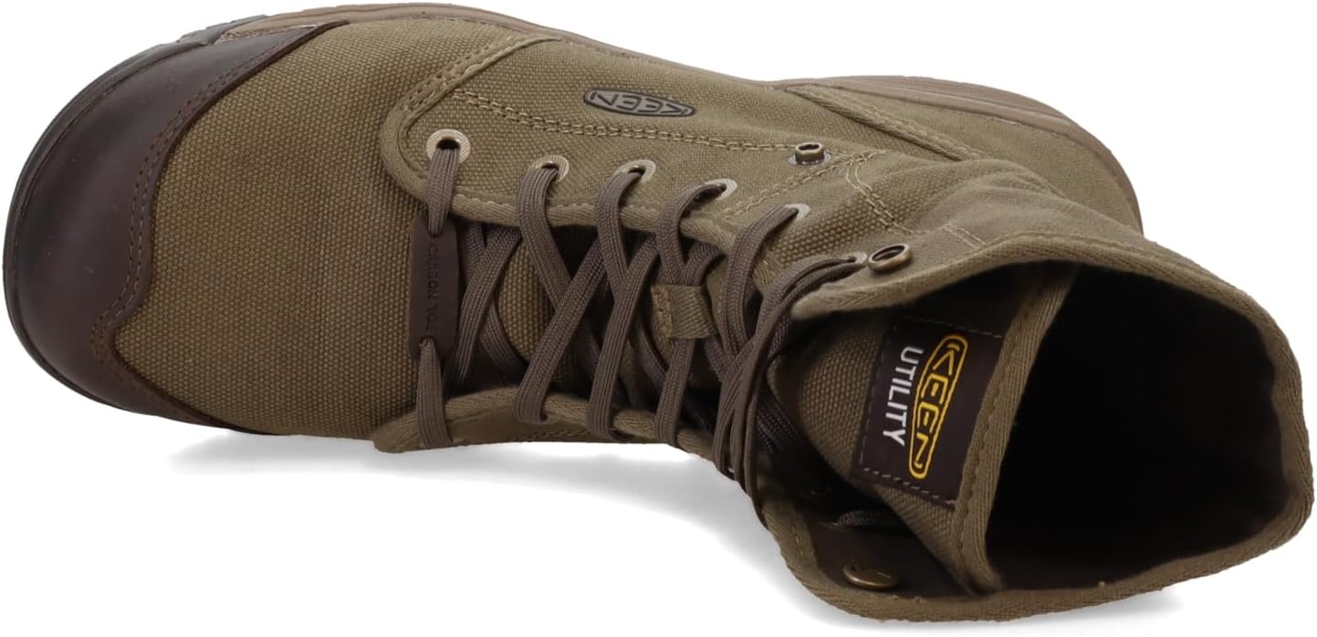 KEEN Utility Botas de trabajo de lona con punta compuesta Roswell para hombre