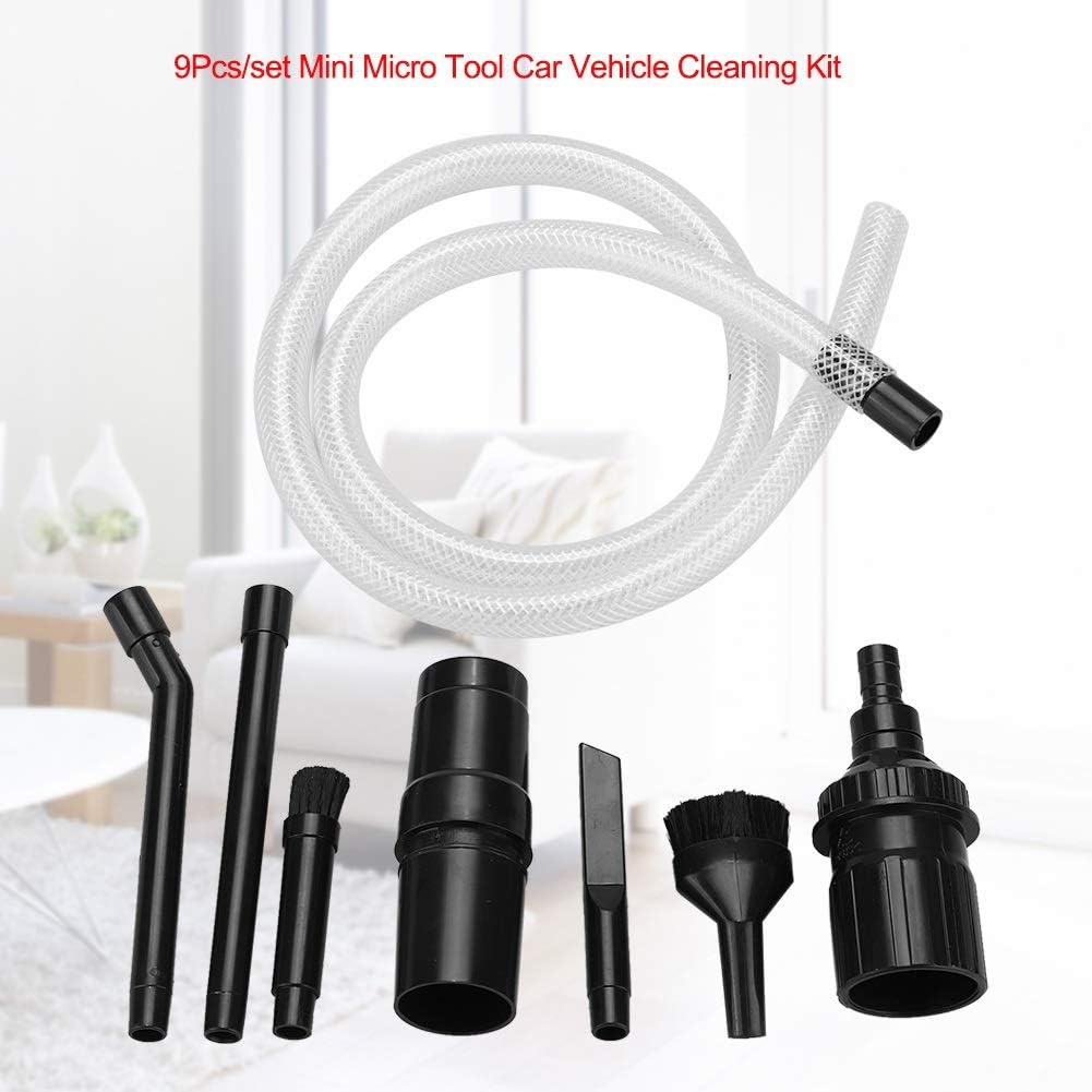 Kit de herramientas de limpieza de mini micro aspiradora para automóvil, kit de limpieza de máquina de vehículos, accesorios universales para