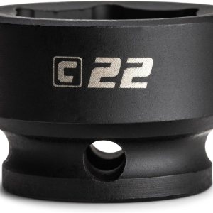 Capri Tools 0.866 in Stubby Impact Socket, 38 pulg. Drive, 6 puntos, métrico Capri Tools 0.866 in Stubby Impact Socket, 38 pulg. Drive, 6 puntos, métrico