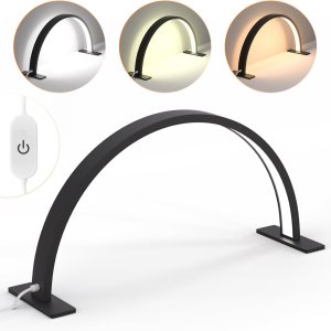 Luz de media luna para escritorio de uñas, lámpara de tecnología de uñas, lámpara de mesa de media luna, lámpara de escritorio para extensión de Luz de media luna para escritorio de uñas, lámpara de tecnología de uñas, lámpara de mesa de media luna, lámpara de escritorio para extensión de