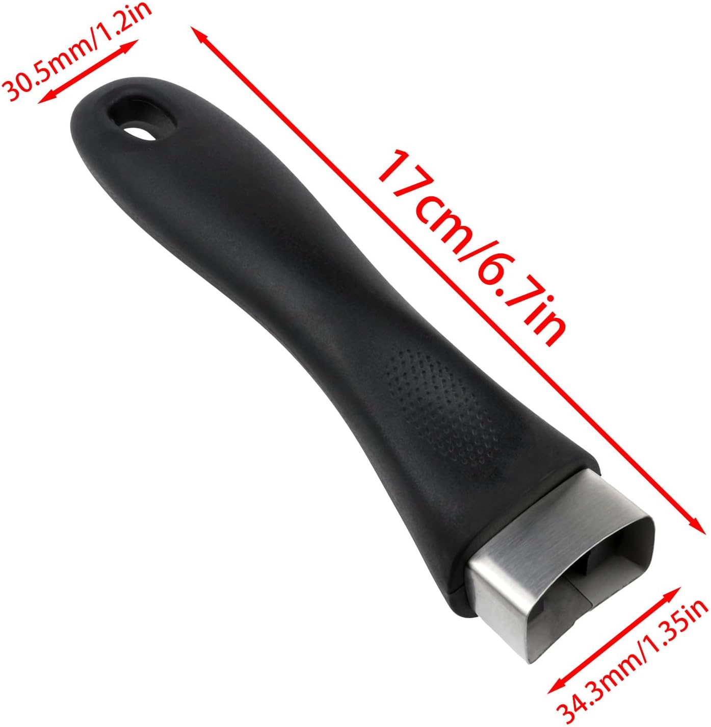 Cook Ware – Asas de agarre de repuesto para sartenes de baquelita, mango largo a prueba de escaldaduras con tornillos, accesorios de repuesto para