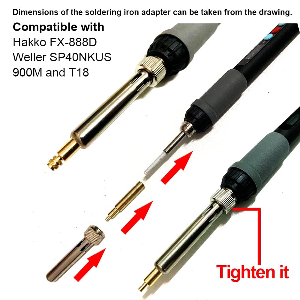DAMO – Juego de puntas de inserción para M3 con 100 insertos M3. Accesorios de impresión 3D. Compatible con Weller SP40NUSHakko FX-888D900M y T18,