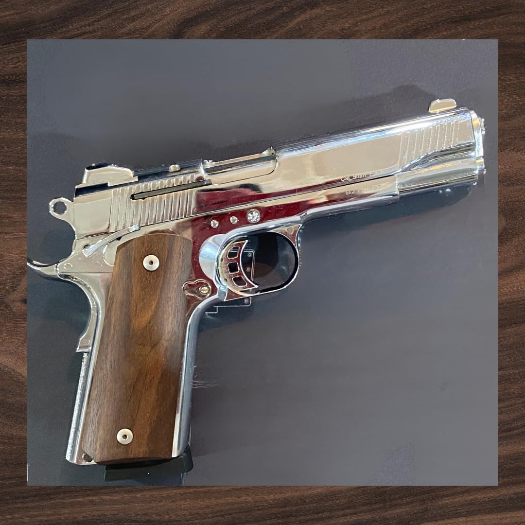 Empuñaduras de madera 1911, accesorios 1911, agarres de corte de seguridad Ambi 1911, tamaño completo 1911, para Ruger, Colt, Kimber, Tauro y se