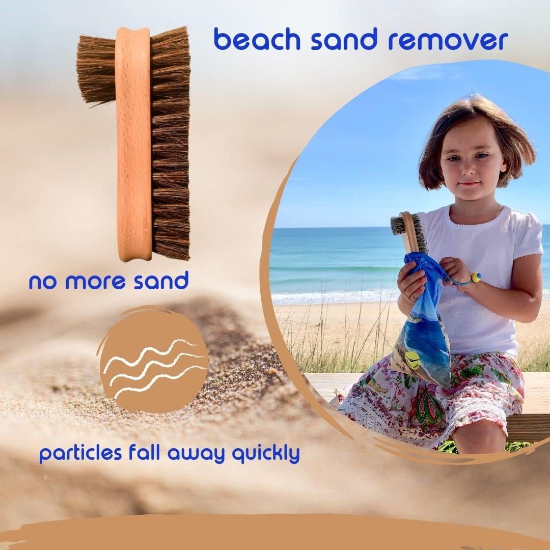 Beach Sandy Cepillo de arena 2 en 1 para playa, accesorios de surf para removedor de arena, recreación deportiva junto al mar y al lago – Respetuoso