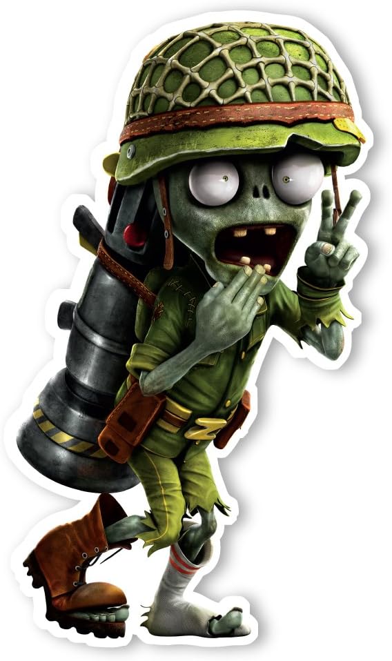 Vinilo decorativo para pared Plants vs. Zombies Garden Warfare 2 Foot Soldier (7 x 12 pulgadas)