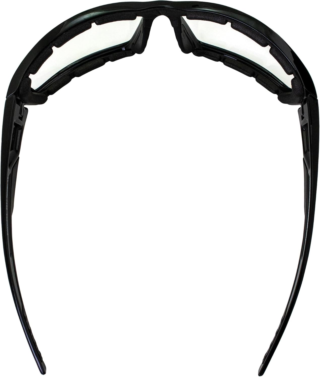 Birdz Gafas de sol Swoop antiniebla acolchadas para motocicleta, marco negro con lente amarilla