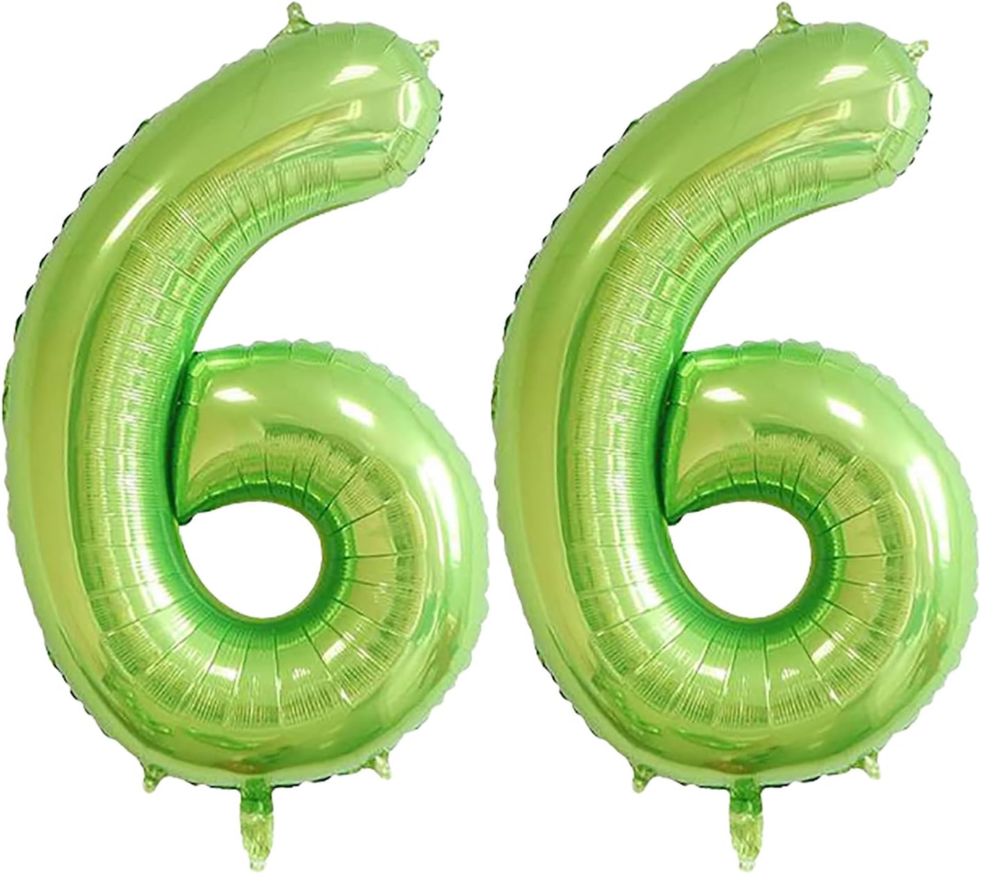 Globo de aluminio de 40 pulgadas con el número 66, globo gigante con el número 66 para decoración de fiesta de cumpleaños 66, boda, aniversario,