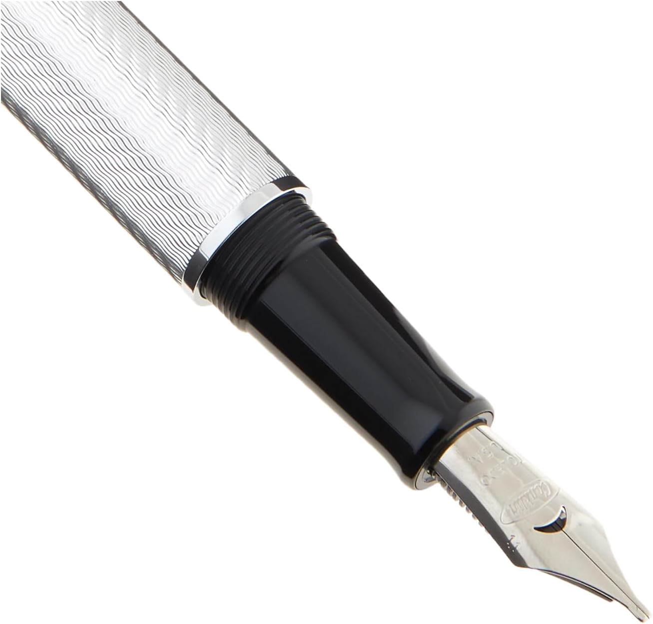 Conklin Herringbone Signature Pluma Estilográfica Plata – S
