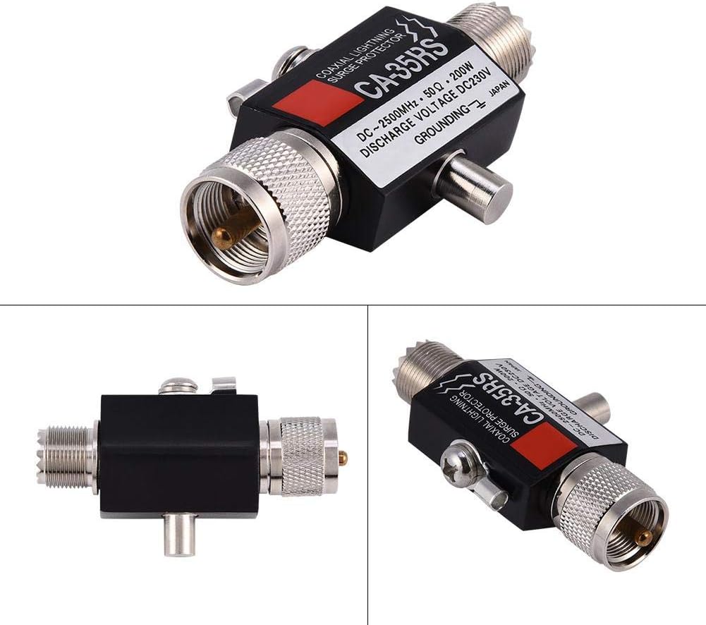 Pararrayos macho a hembra UHF conector coaxial protector contra sobretensiones, adaptador de conector coaxial CA a 35RS