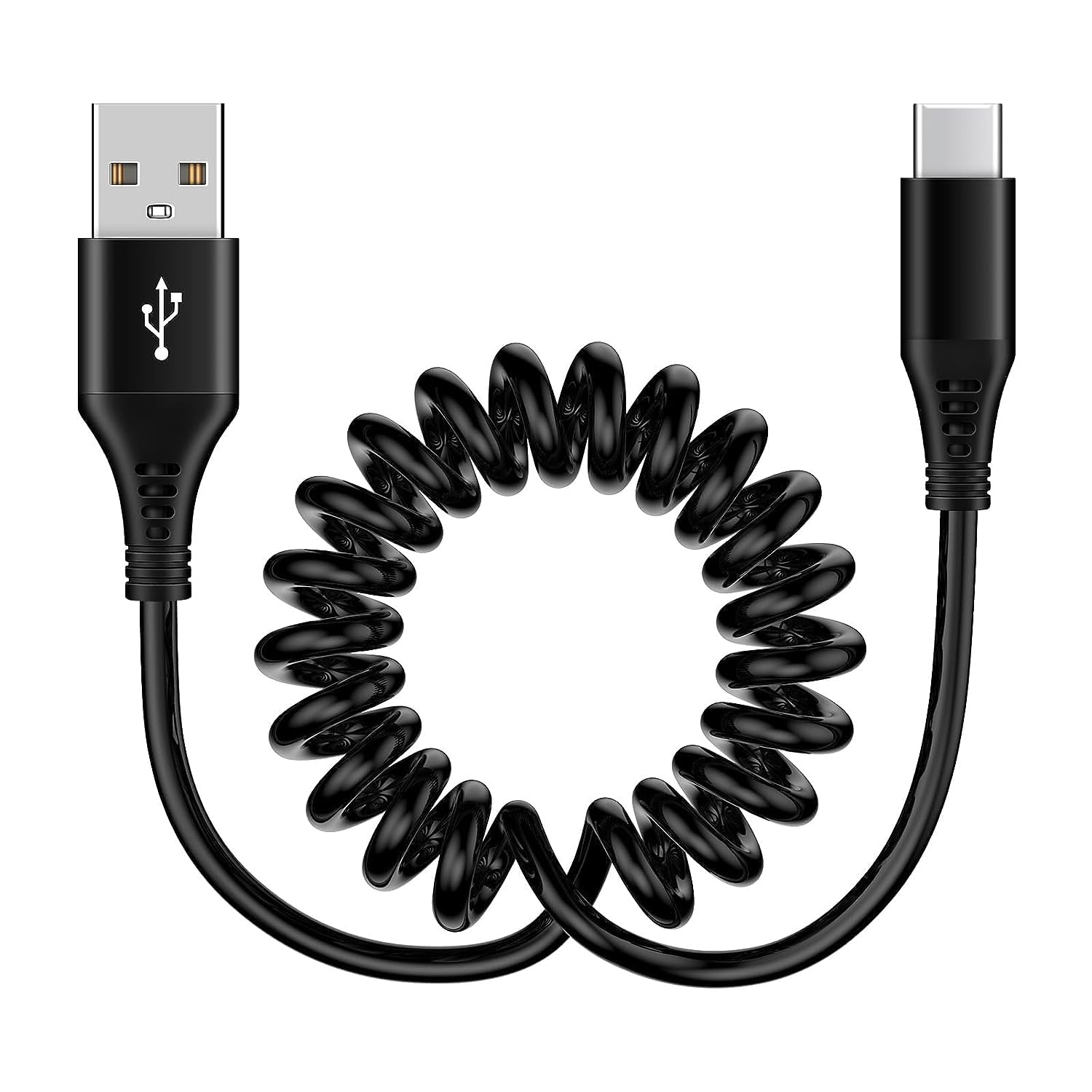 Cable retráctil de carga rápida automática tipo C de 3 pies para iPhone 15 Pro 15 Ultra15 Plus, Samsung Galaxy A54 5G A14 A13 S23 Z Fold5 A03S,
