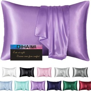 Funda de almohada para mujer, funda de almohada para cabello y piel, suave, transpirable, suave y refrescante para dormir, juego de 2 fundas de Funda de almohada para mujer, funda de almohada para cabello y piel, suave, transpirable, suave y refrescante para dormir, juego de 2 fundas de