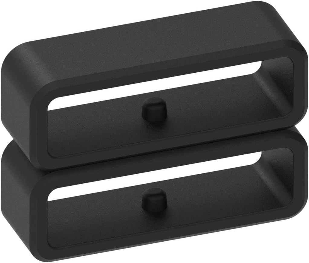 Anillo de cierre de repuesto compatible con Fitbit Charge 6Charge 5Charge 4Charge 3, Charge 3 SECharge 2 Bandas (paquete de 6) Conector de silicona