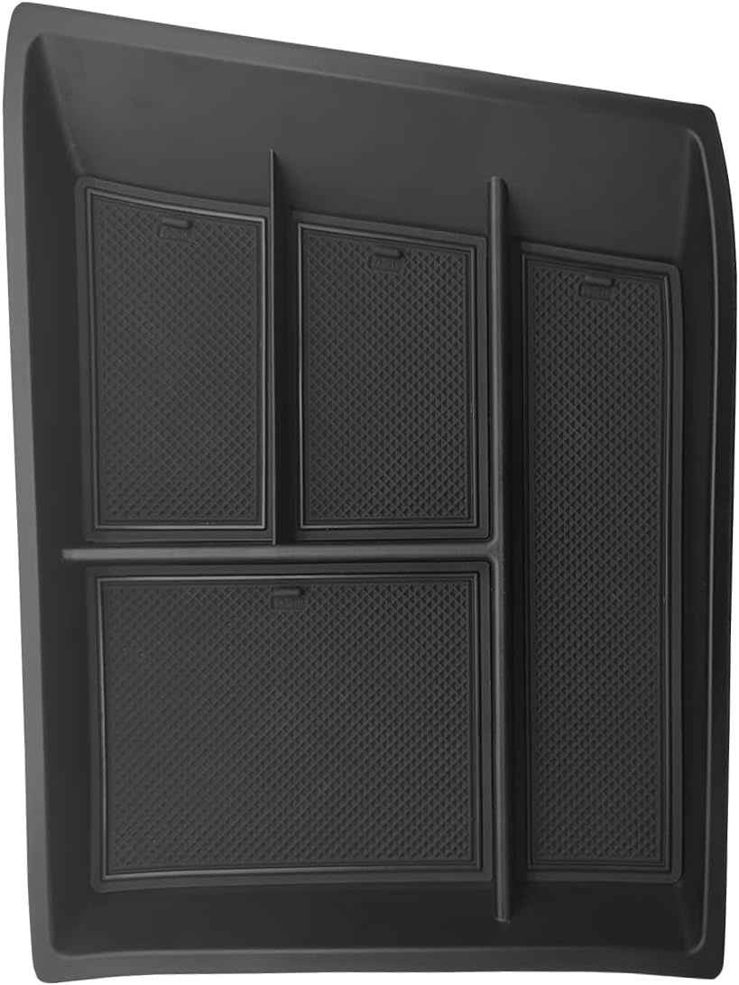 Organizador de consola central inferior compatible con Volkswagen Atlas y Cross Sport 2024, accesorios interiores, bandeja de almacenamiento