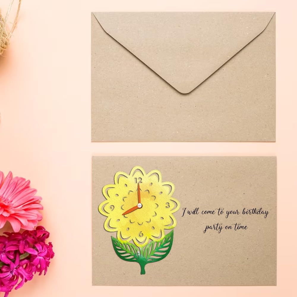Troqueles de corte de metal con girasoles otoñales para hacer tarjetas, fondo de reloj de flores, troquelados, plantas de Acción de Gracias,