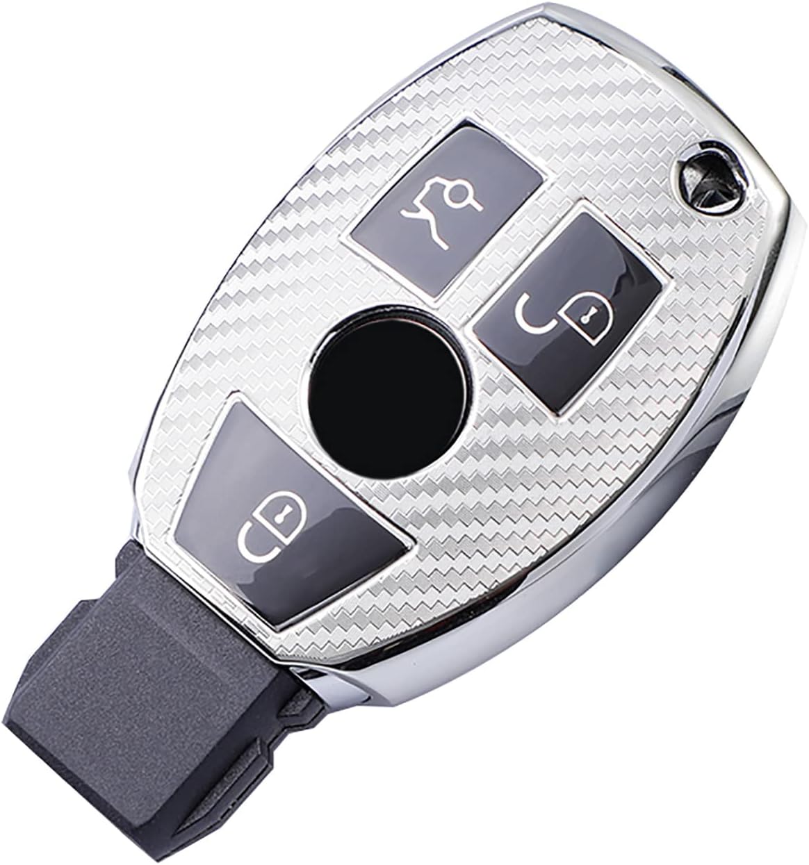 Funda para llavero Mercedes Benz, compatible con llavero Mercedes Benz C E S M CLS CLK G, Size standard