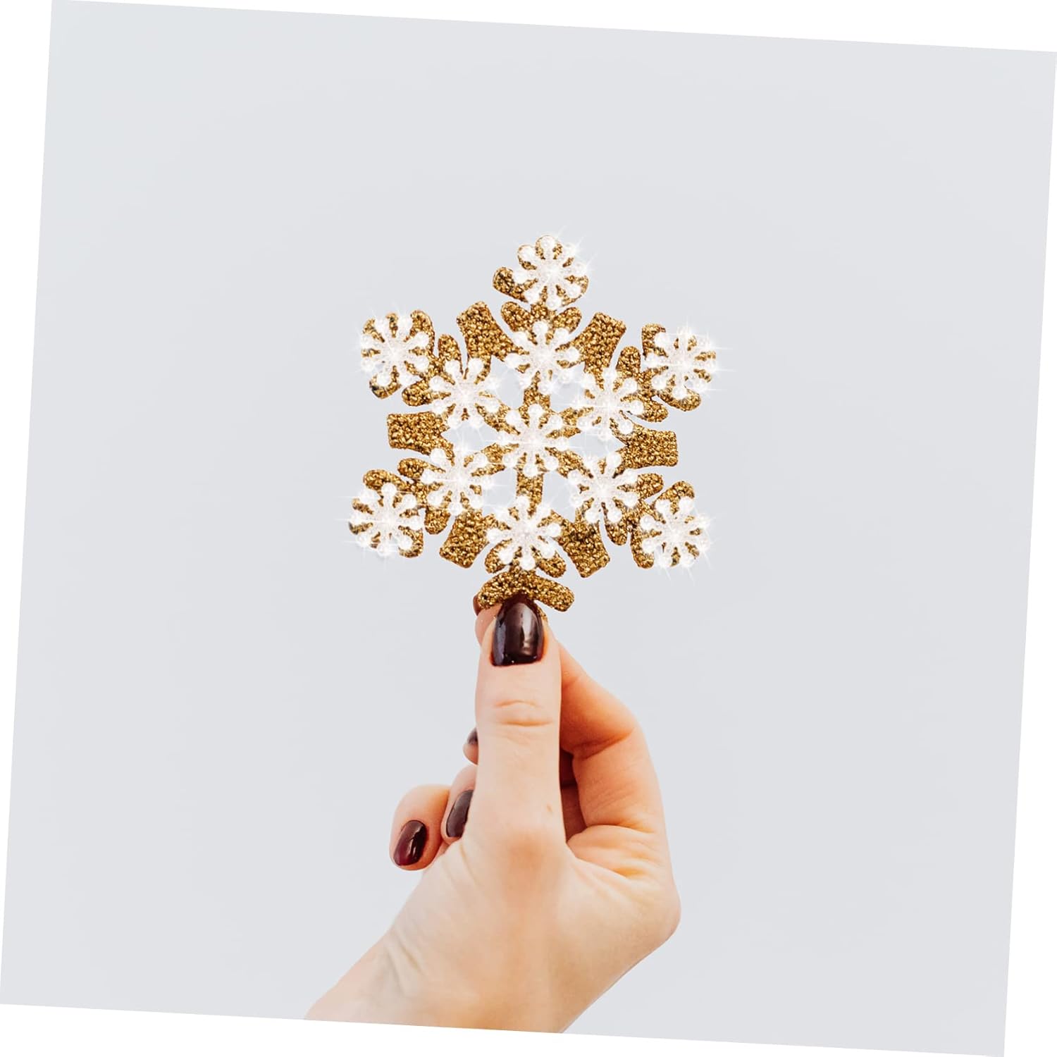NOLITOY 2pcs 1 Christmas Decoration Snowflakes Artificial Flatback Pearl Snowflake Beaded Snowflake Charms Round Mini Christmas Tree Ornaments