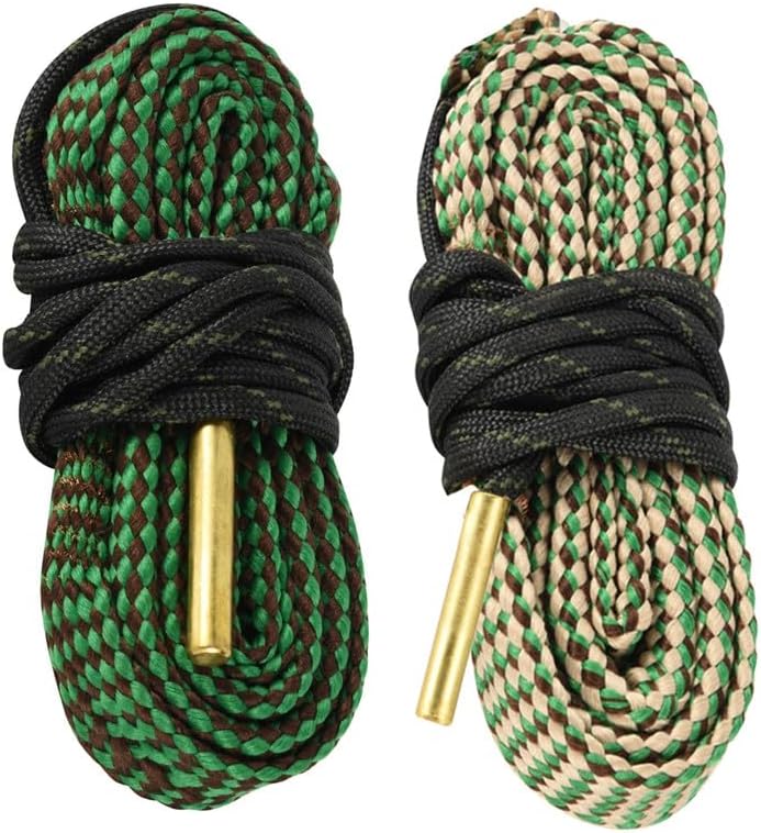 Bore Cleaner for Rifle Pistol Shotgun, Reusable Gun Snake Barrel Cleaning Rope for (.22 .223 5.56) (9mm .380 .357 .38) (.308 7.62mm 30-06 .30 .300