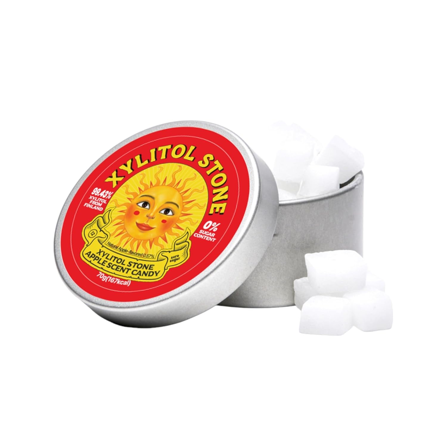 Xylitol Stone  Deliciosos dulces sin azúcar  100% mentas finlandesas de xilitol  Snacks conscientes de la salud  mentas refrescantes para el aliento