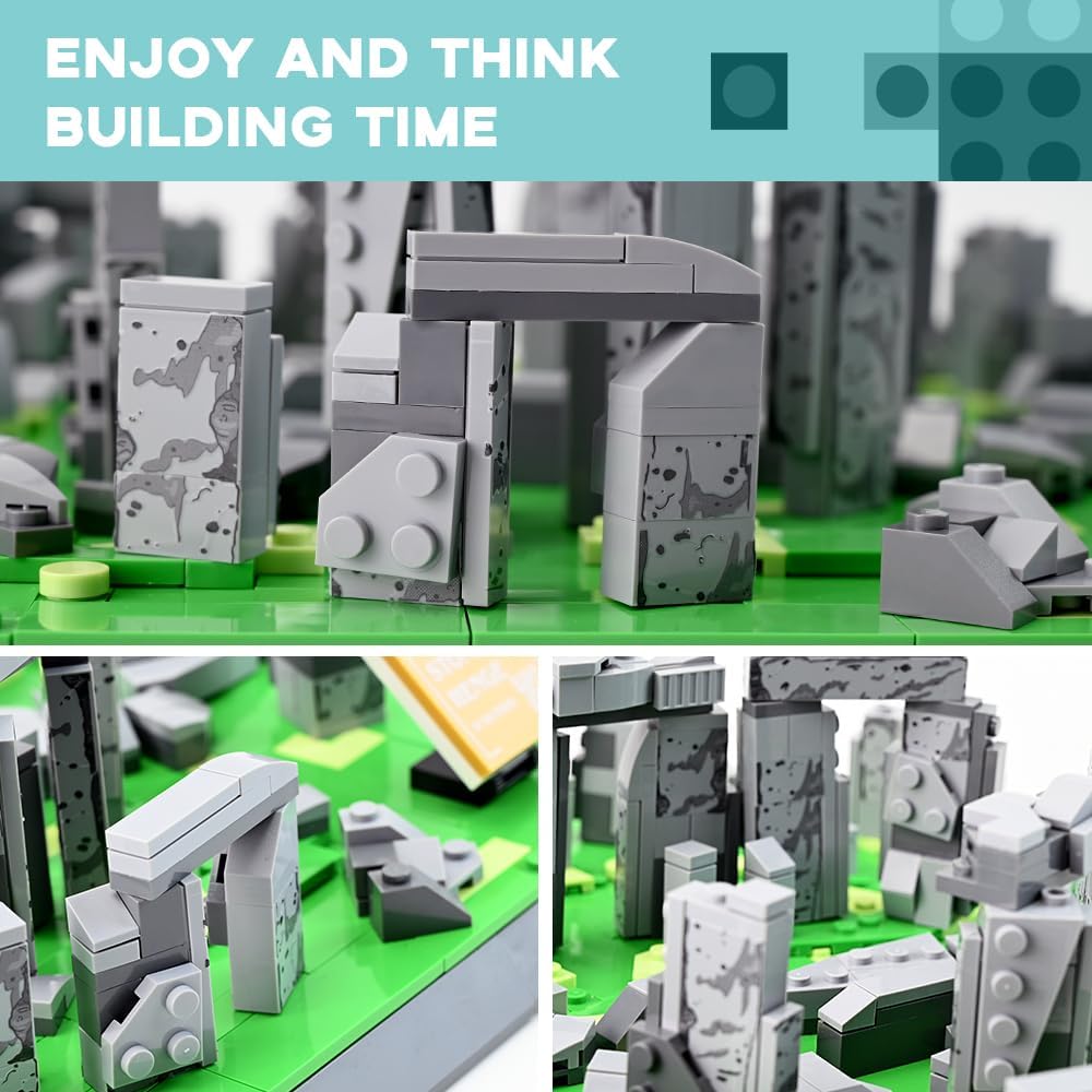 Architectural Stonehenge of England – Juego de construcción de colección grande y regalo para adultos (753 piezas)