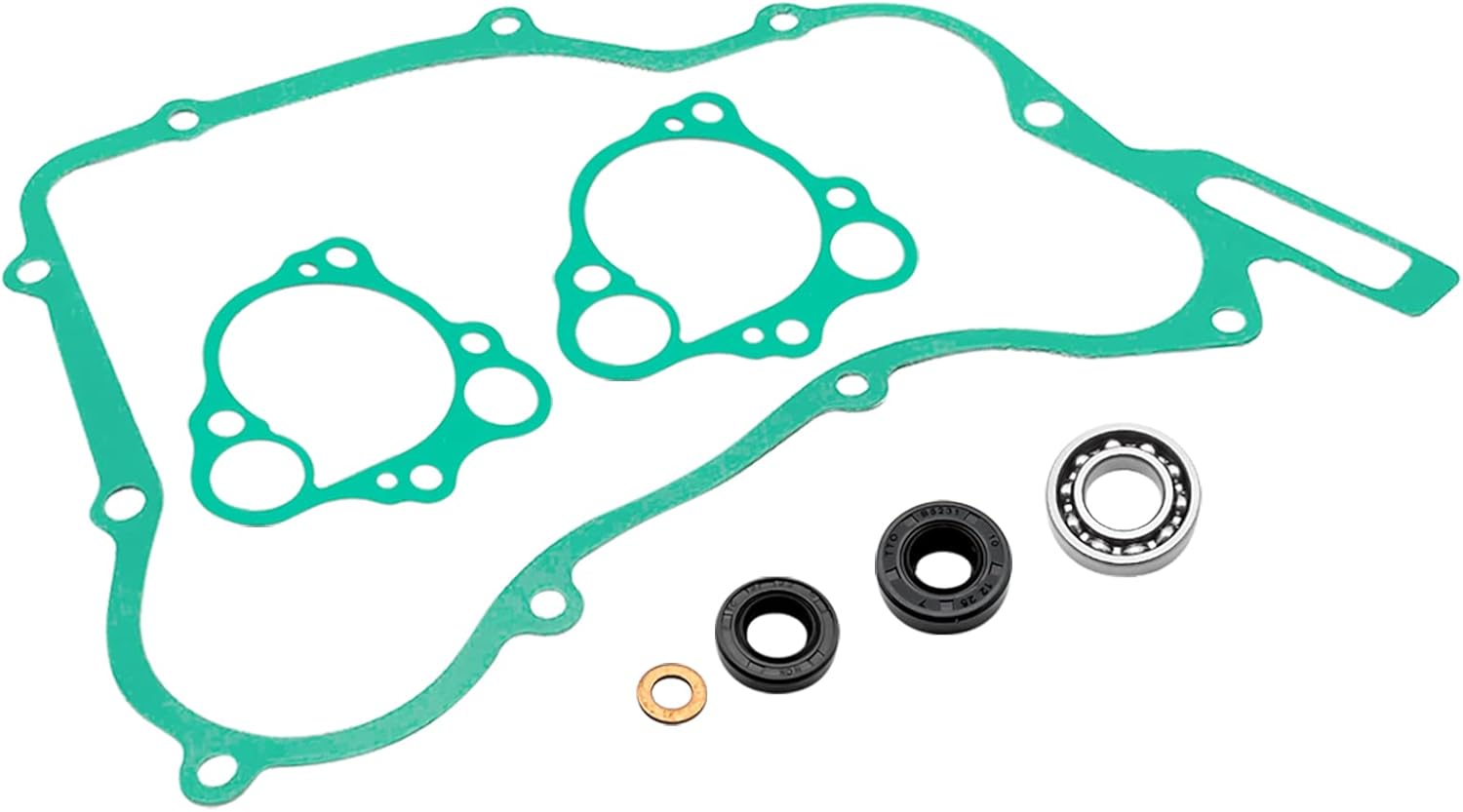Kit de reconstrucción de bomba de agua Honda CR125 CR125R 1990-2004 Junta de sello de rodamiento, OEM # 91007-KA3-740 91201-965-000 91211-KA3-761