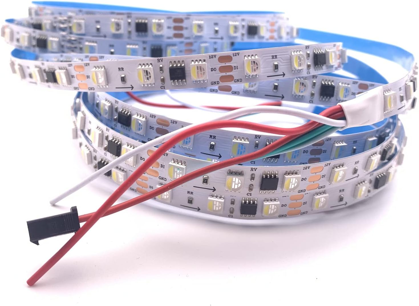 12V 24V TM1814 RGBW RGBWW 4 en 1 SK6812 similar tira LED SMD 5050 chip 4 en 1 programable direccionable inteligente Pixel cinta luz 5M 60LEDsM IP30