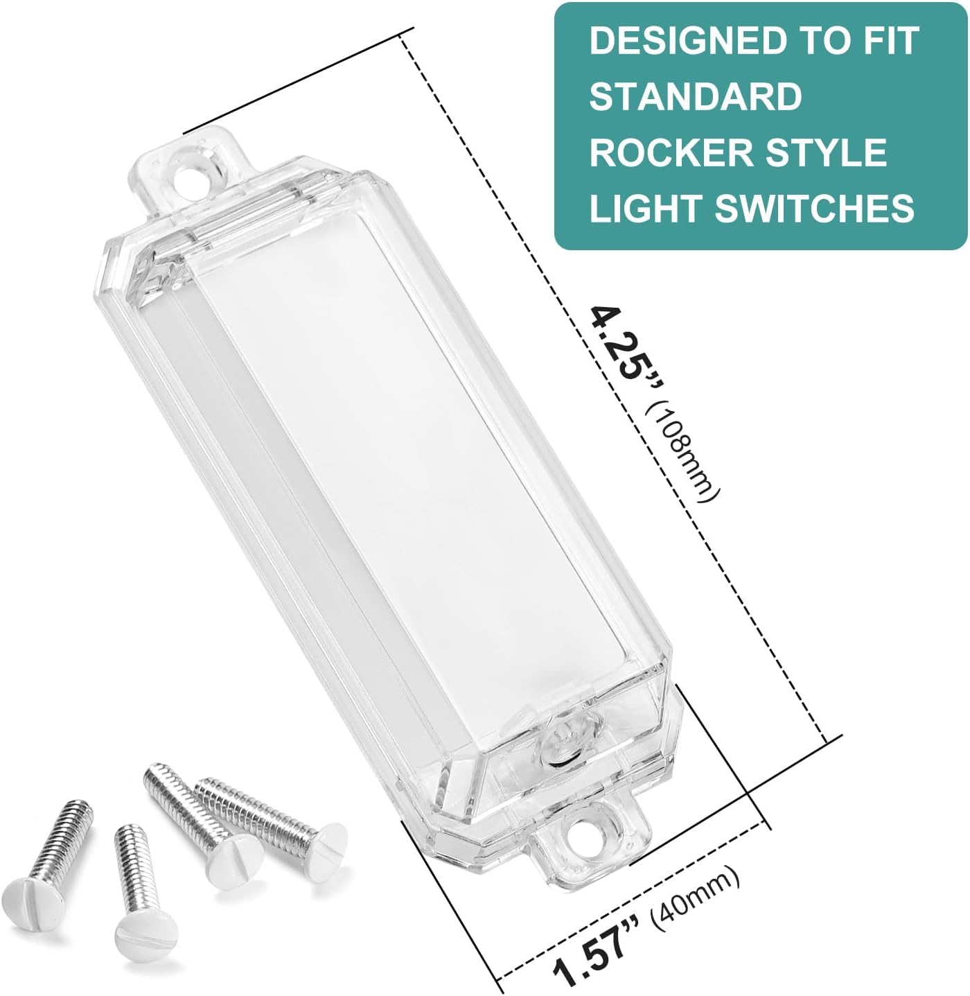 Cubierta protectora para interruptor de luz, cubierta de interruptor de pared a prueba de niños que evita que las luces o interruptores se enciendan
